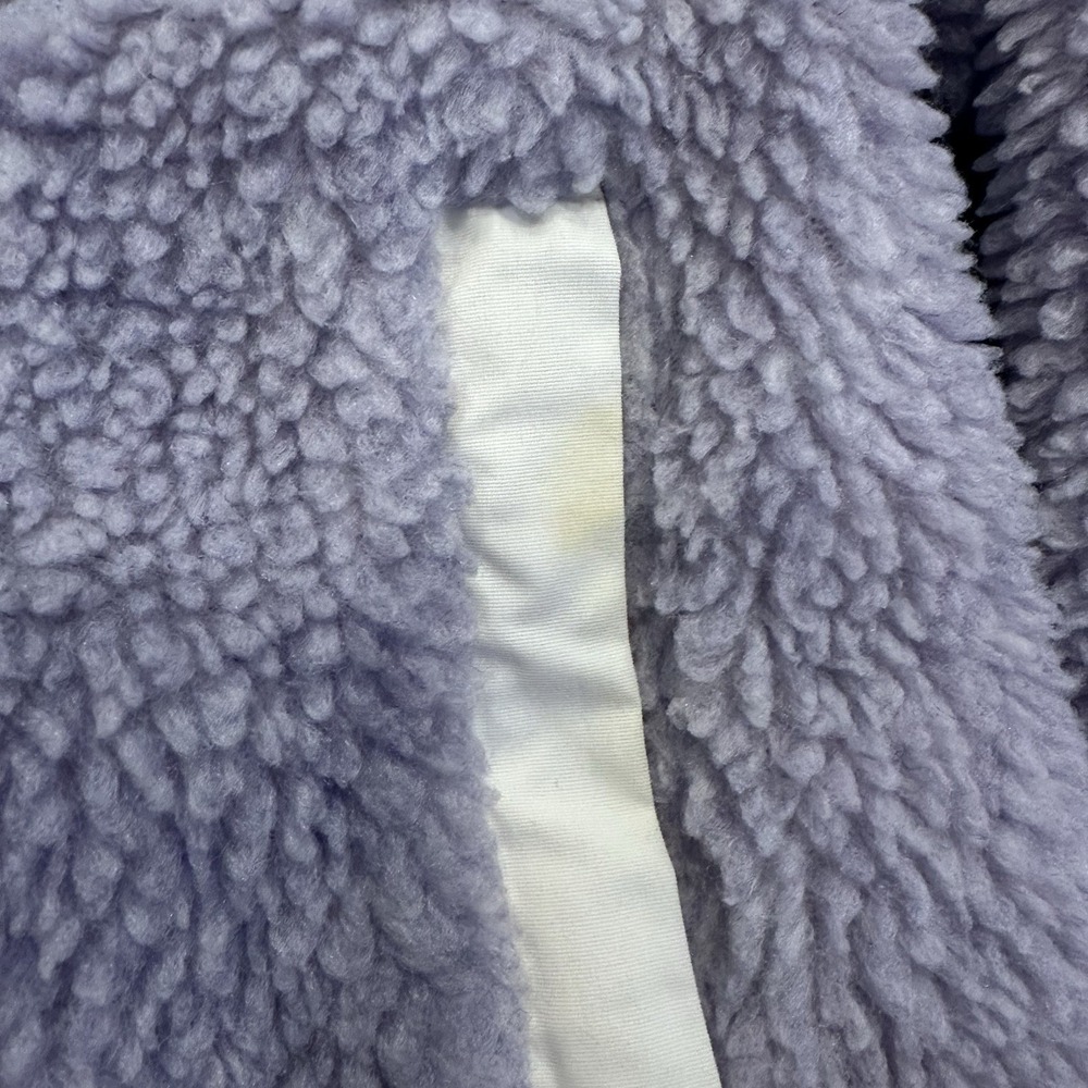 Madewell Penfield Haight Fleece Jacket Womens Small Purple Sherpa Oversized Zip - Picture 2 of 9